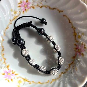 Crystal and Hematite Bracelet